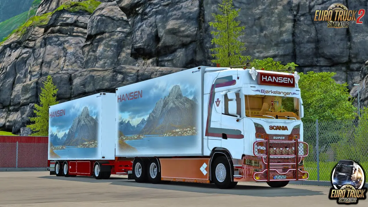 Scania S580 Tandem Hansen Edition v1.5 (1.54.x) for ETS2