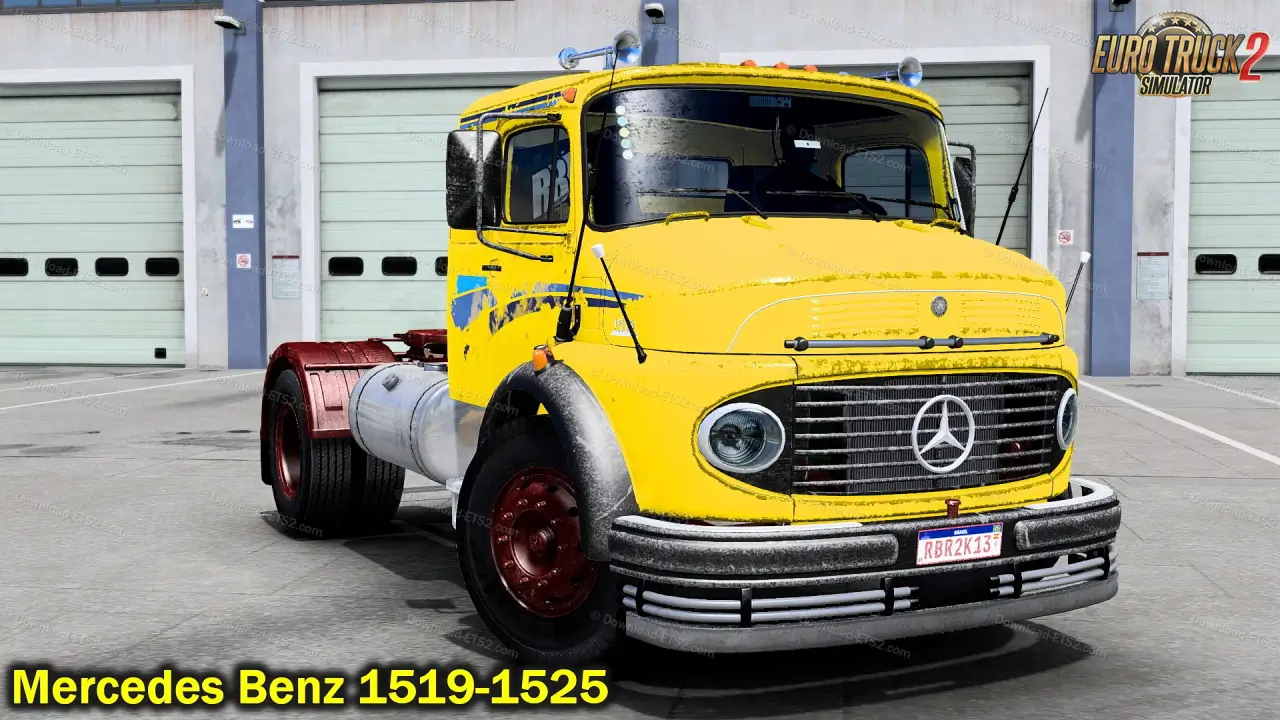 Mercedes Benz 1519-1525 + Interior v1.5 (1.52.x) for ETS2