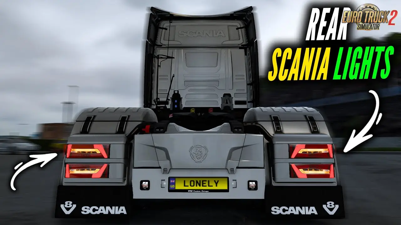 New Scania Rear Lights Mod (1.52.x) - Euro Truck Simulator 2