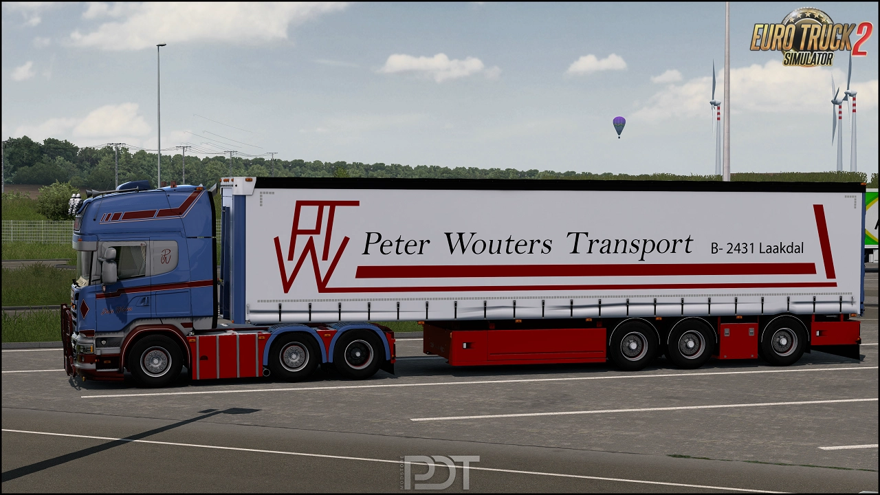 Scania R520 Peter Wouters + Trailer v10.0 (1.59.x) for ETS2
