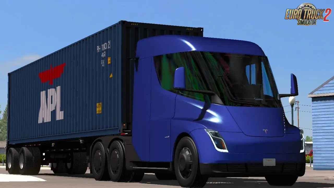 Tesla Semi Truck 2019 + Trailer v1.0 (1.52.x) for ETS2