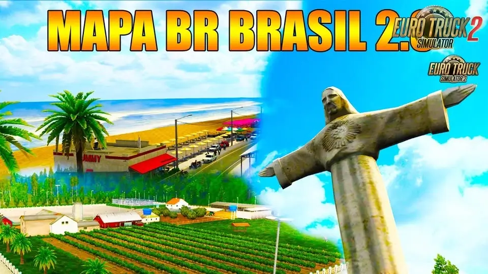 Mapa BR Brasil v5.3 (1.53.x) for ETS2