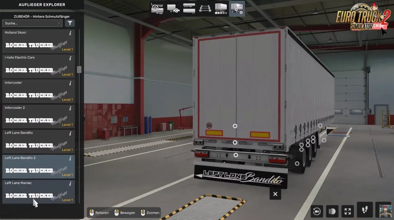 Mudflaps Pack for SCS Trailers v1.0 (1.53.x) for ETS2