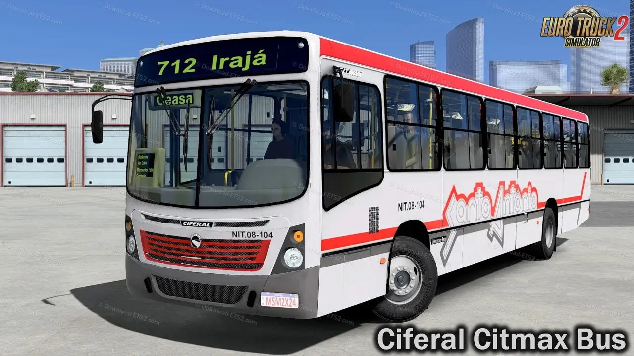 Ciferal Citmax Bus + Interior v1.1 (1.53.x) for ETS2