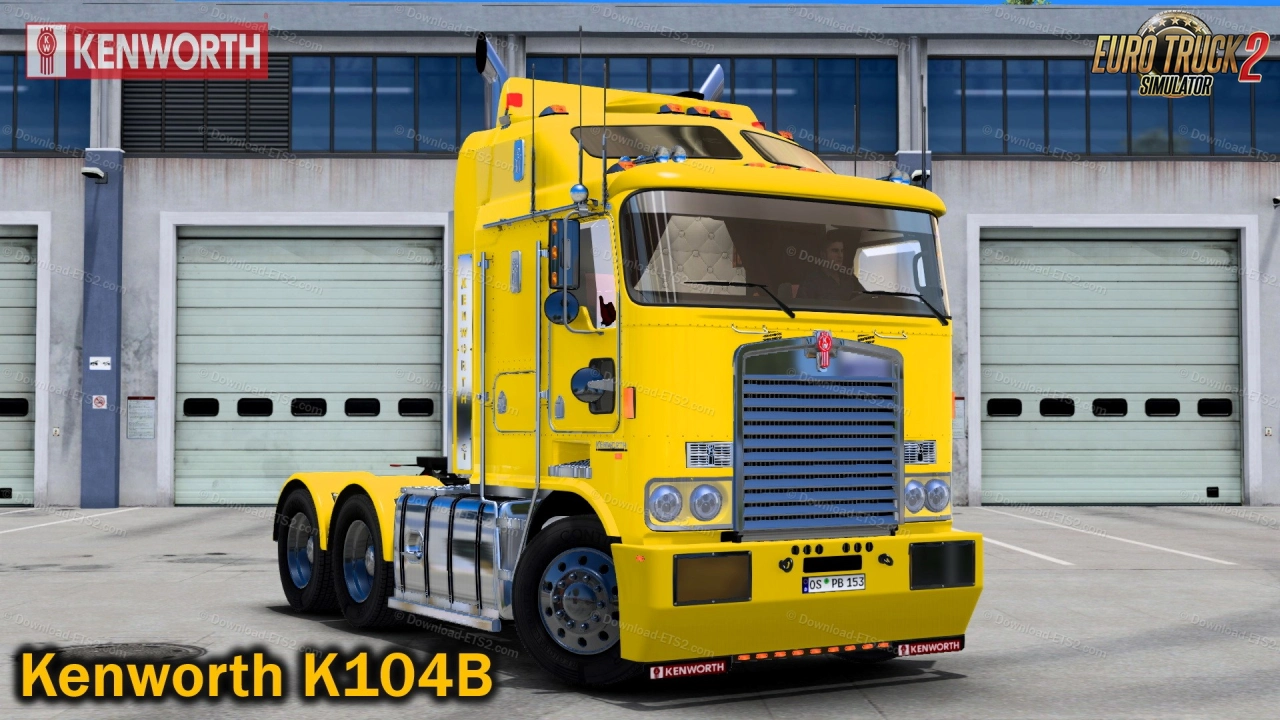 Kenworth K104B Truck + Interior v1.7 (1.53.x) for ETS2