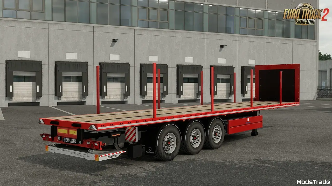 LeciTrailer Flatbed Trailer v6.0 (1.53.x) for ETS2