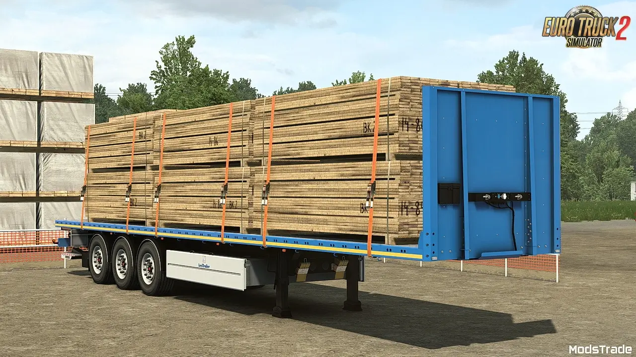 LeciTrailer Flatbed Trailer v6.0 (1.53.x) for ETS2