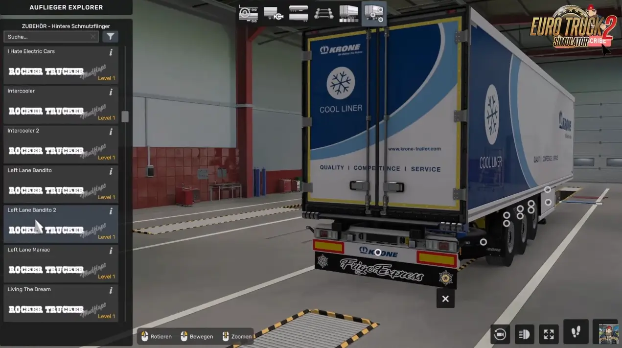 Mudflaps Pack for SCS Trailers v1.0 (1.53.x) for ETS2