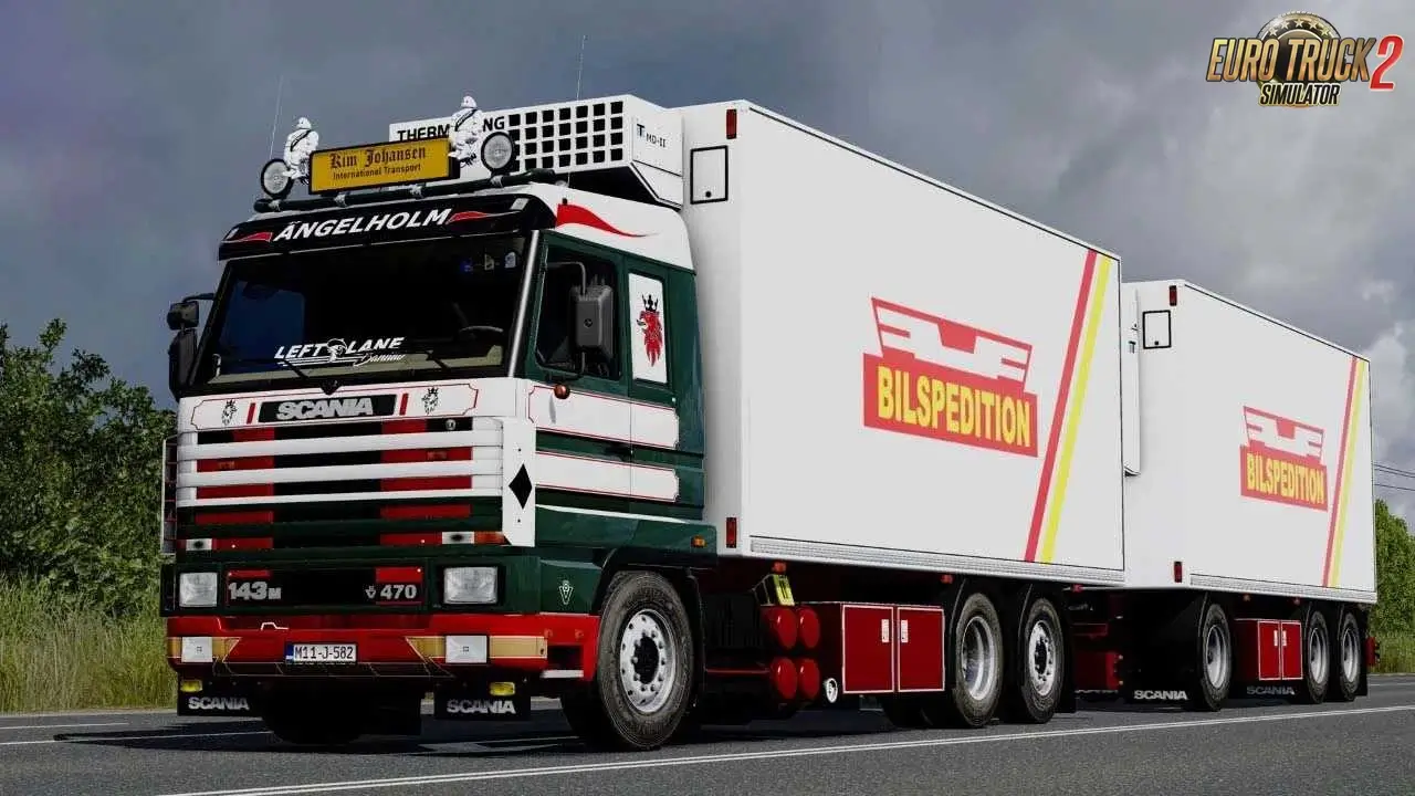 Scania 143M V8 Rigid Combo + Trailer v3.0 (1.53.x) for ETS2