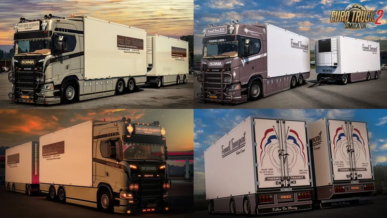 Scania NG S580 V8 Thermo Line Tandem + Trailer v4.0 (1.57.x)