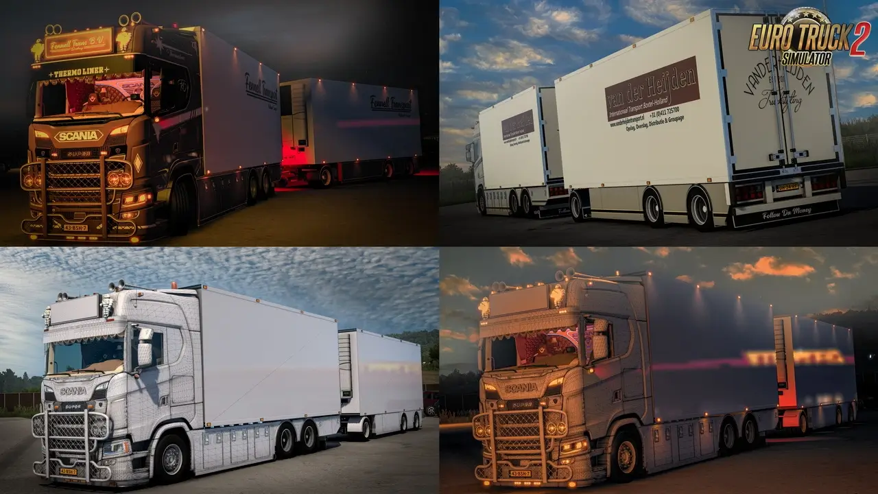 Scania NG S580 V8 Thermo Line Tandem + Trailer v4.0 (1.57.x)