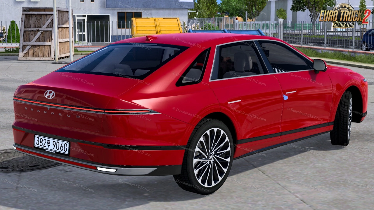 Hyundai Grandeur GN7 + Interior v1.0 (1.53.x) for ETS2
