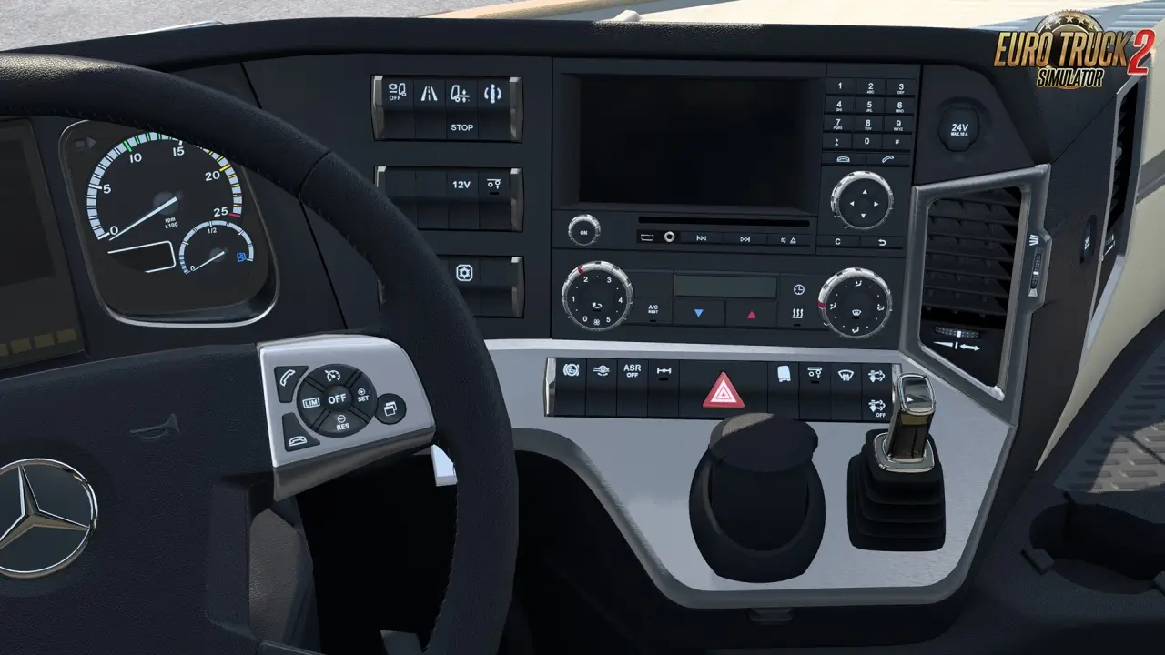 New Actros MP4 Cabin Overhaul v1.2.3 (1.53.x) for ETS2