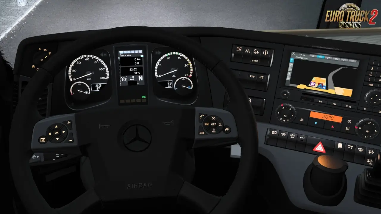 New Actros MP4 Cabin Overhaul v1.2.3 (1.53.x) for ETS2