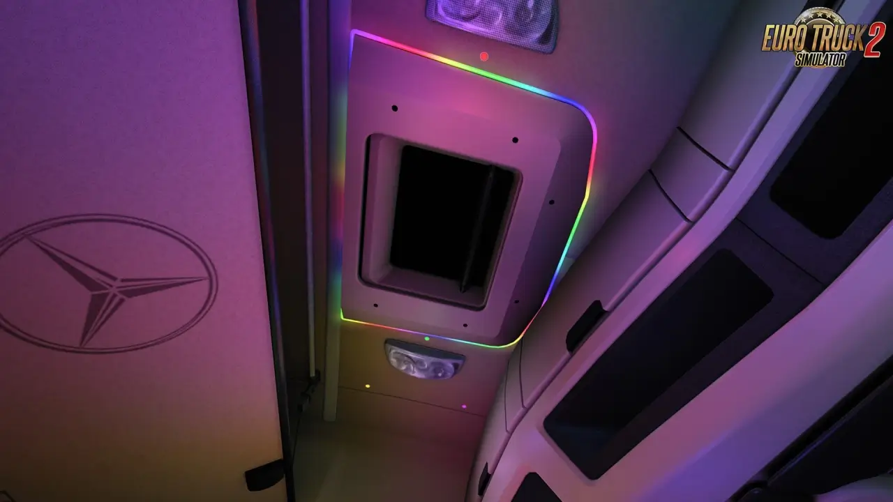 New Actros MP4 Cabin Overhaul v1.2.3 (1.53.x) for ETS2