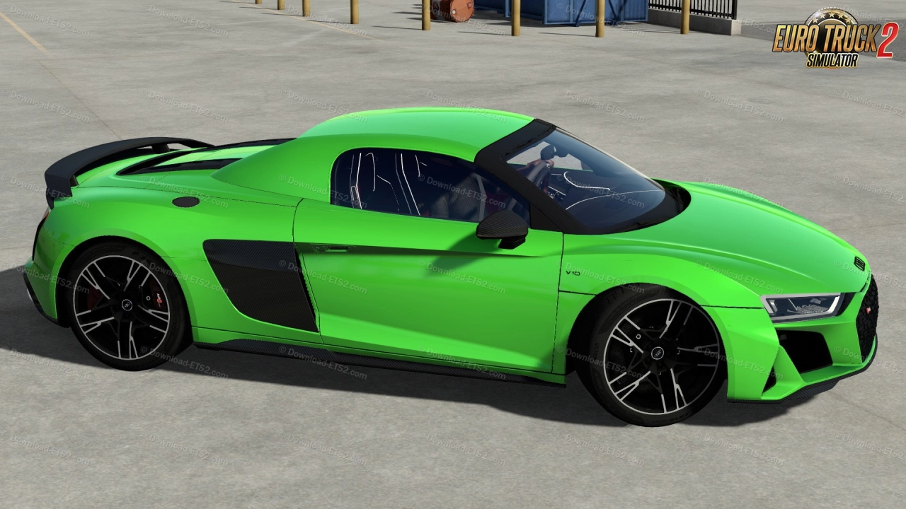 Audi R8 V10 Spyder 2021 + Interior v1.5 (1.57.x) for ETS2