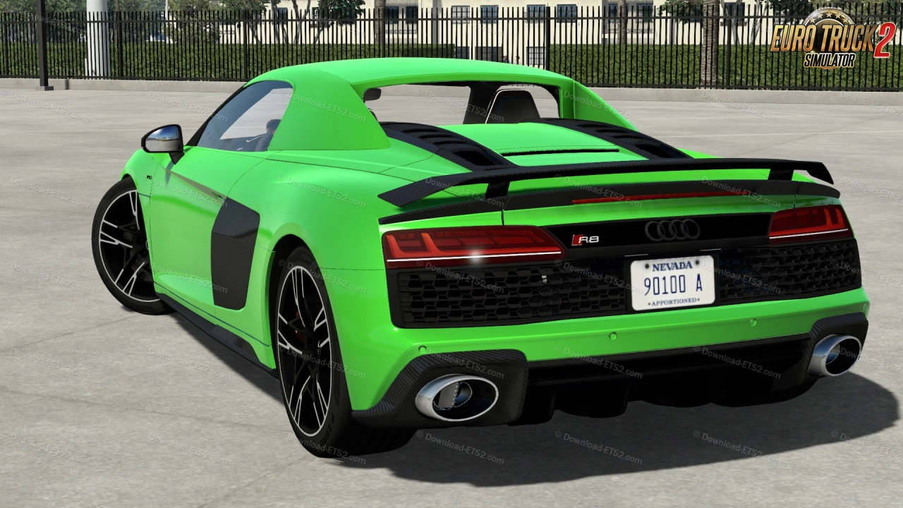 Audi R8 V10 Spyder 2021 + Interior v1.5 (1.57.x) for ETS2