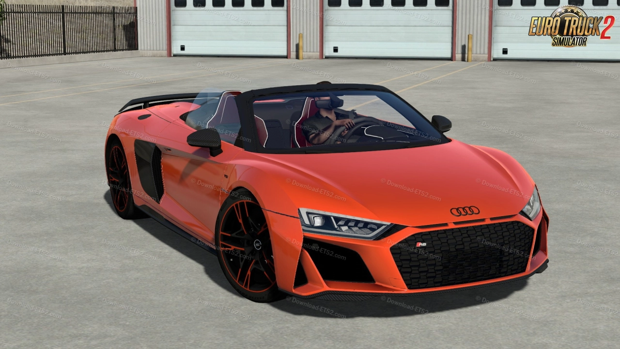 Audi R8 V10 Spyder 2021 + Interior v1.5 (1.57.x) for ETS2
