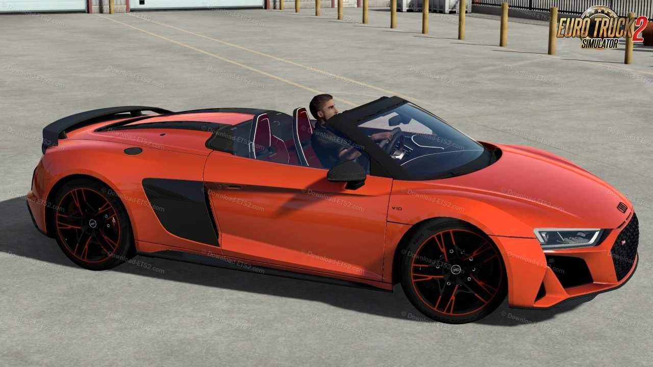 Audi R8 V10 Spyder 2021 + Interior v1.5 (1.57.x) for ETS2