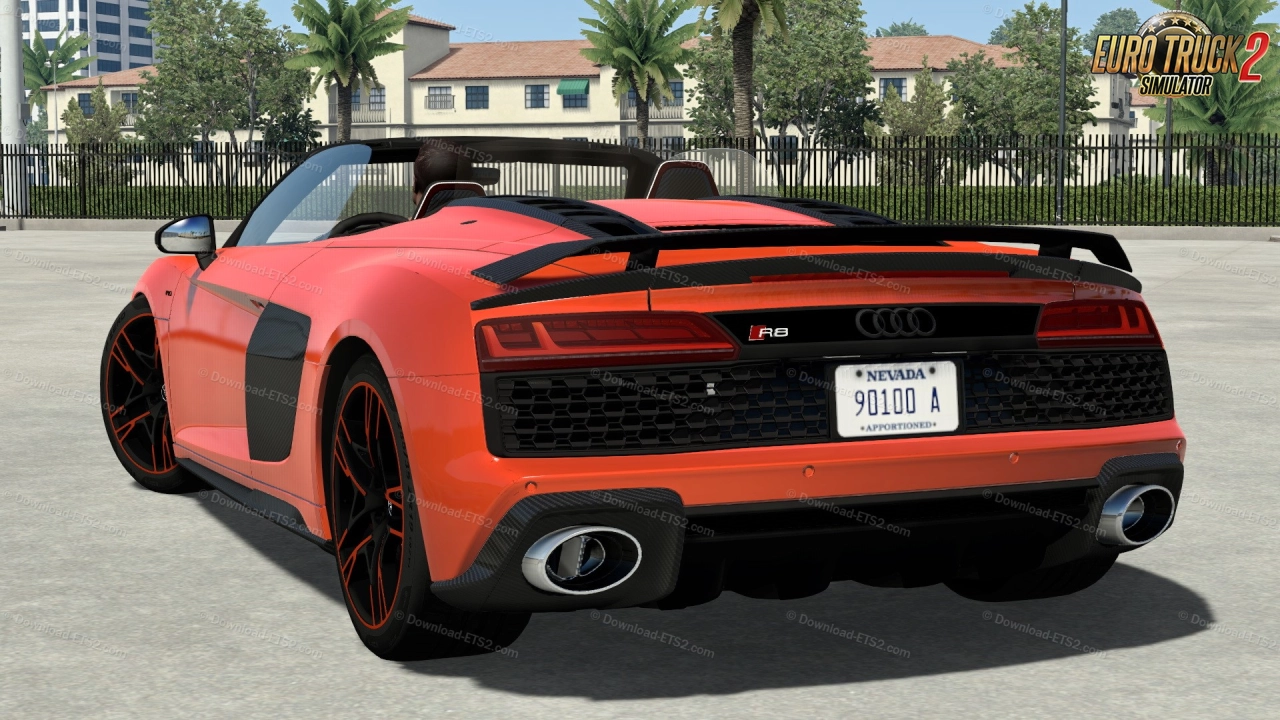 Audi R8 V10 Spyder 2021 + Interior v1.5 (1.57.x) for ETS2
