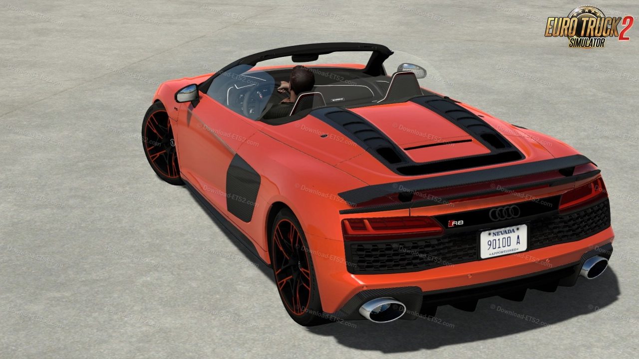 Audi R8 V10 Spyder 2021 + Interior v1.5 (1.57.x) for ETS2