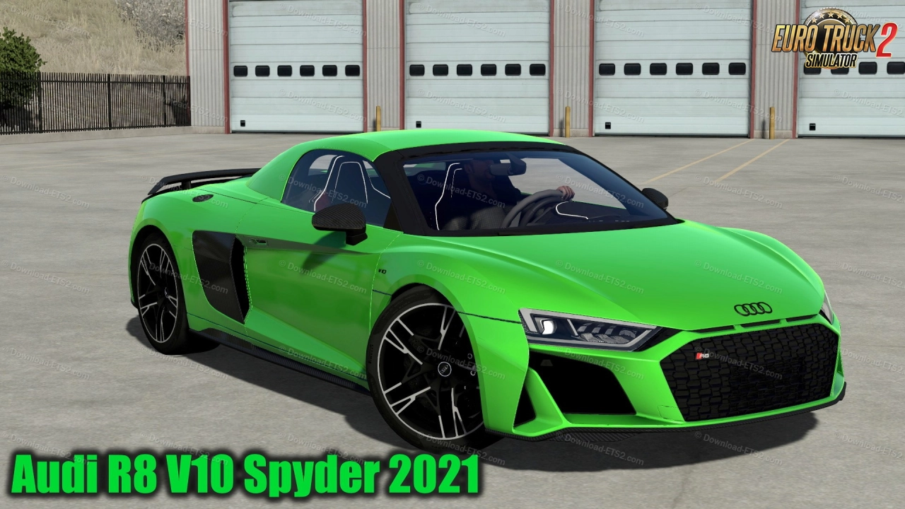 Audi R8 V10 Spyder 2021 + Interior v1.2 (1.54.x) for ETS2