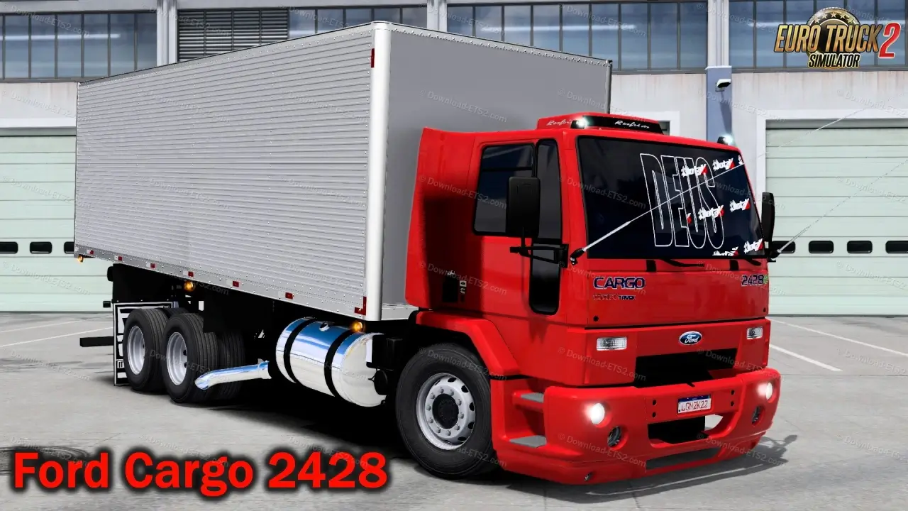 Ford Cargo 2428 Truck + Interior v1.7 (1.54.x) for ETS2