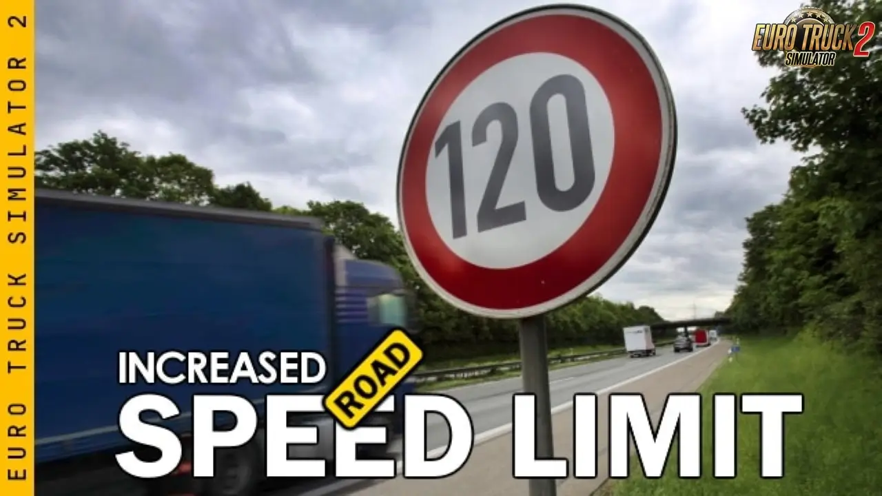 Increased Road Speed Limits v1.54 (1.54.x) for ETS2