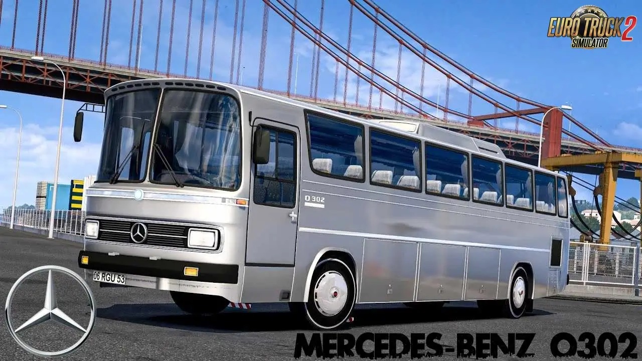 Mercedes-Benz O302 Bus + Interior v1.1 (1.53.x) for ETS2