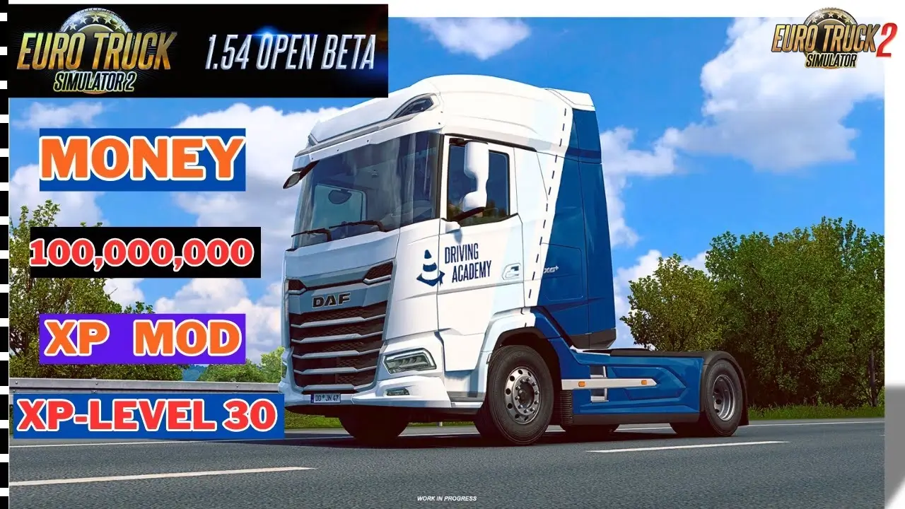 Money & XP Mod v1.7 (1.54.x) for ETS2