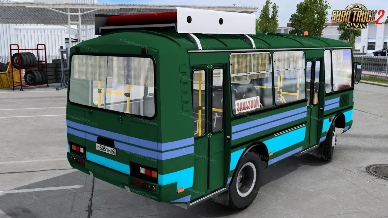 PAZ-3205 Bus + Interior v1.1 (1.53.x) for ETS2