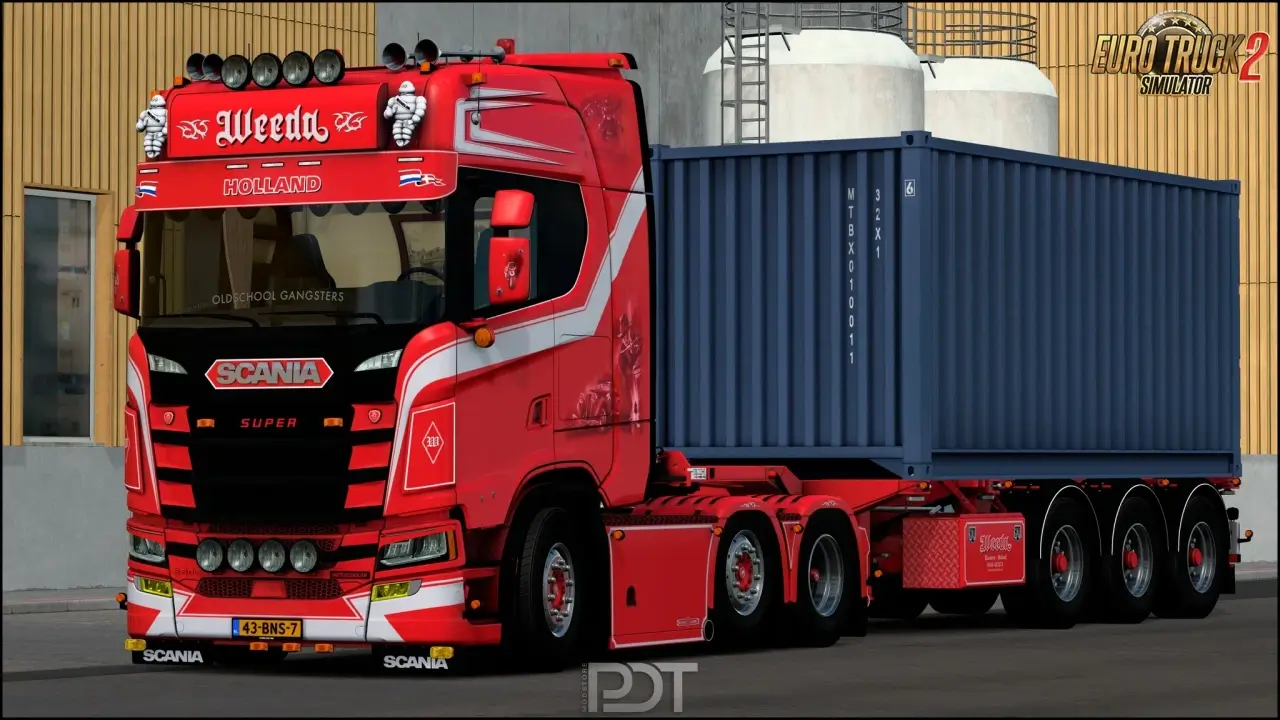 Scania S500 Weeda Oldschool Gangsters v2.0 (1.53.x) for ETS2