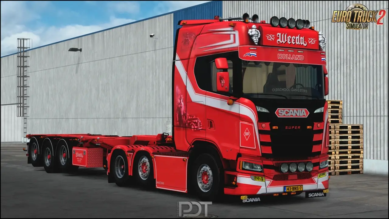 Scania S500 Weeda Oldschool Gangsters v2.0 (1.53.x) for ETS2