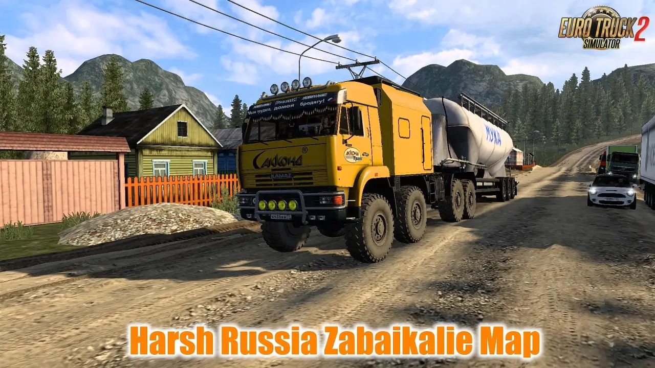 Harsh Russia Zabaikalie Map R6 (1.54.x) for ETS2