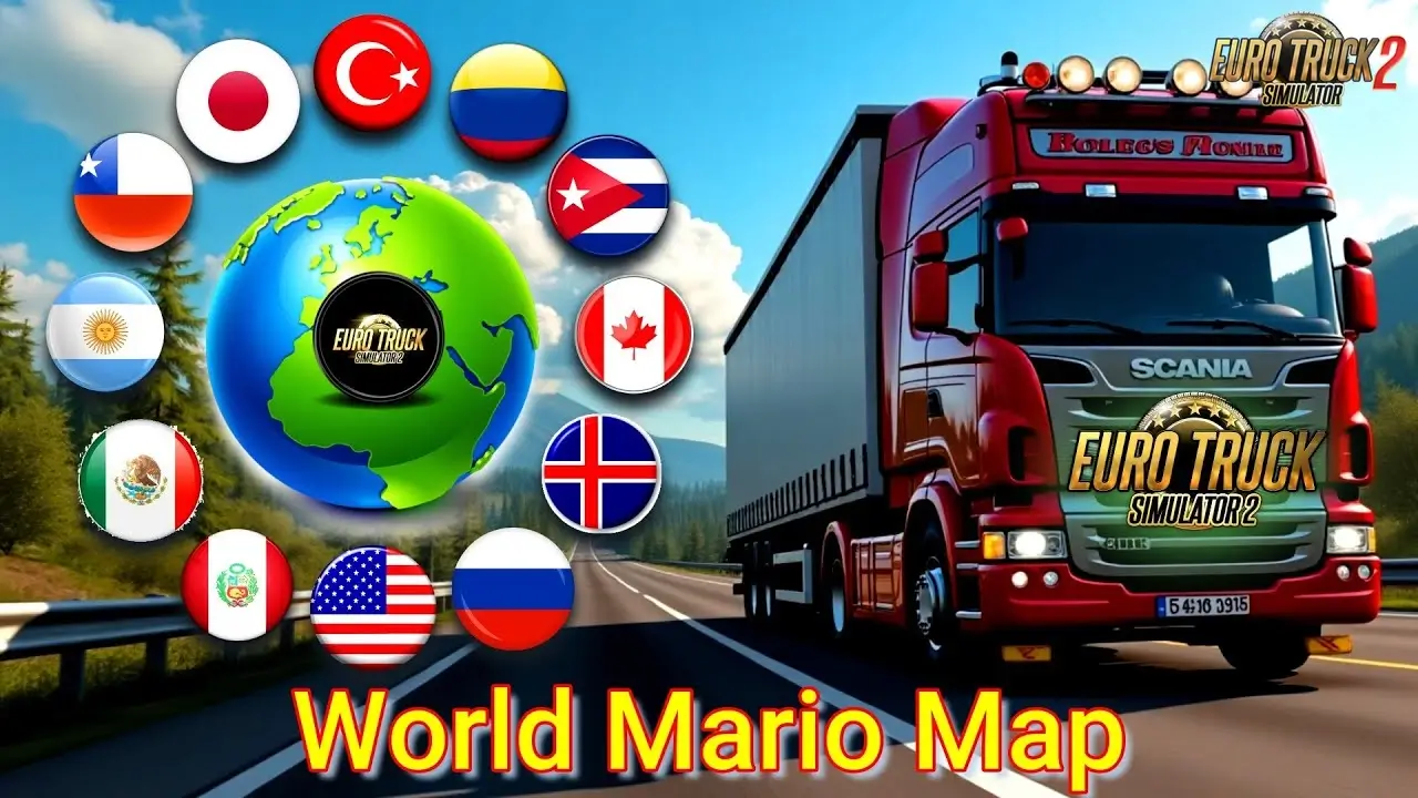 Mario Map v12.8 (1.38.x) - Euro Truck Simulator 2