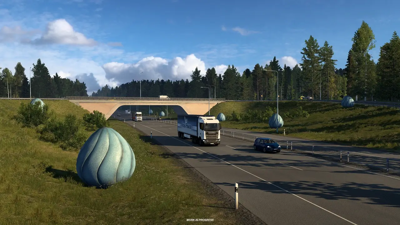 Nordic Horizons DLC - Roadside Landmarks in ETS2