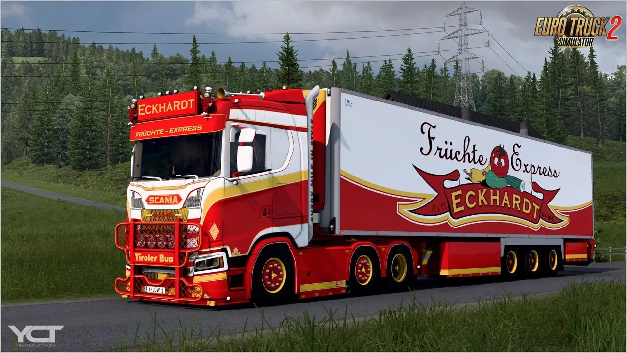 Scania S650 Eckhardt + Trailer v3.0 (1.54.x) for ETS2