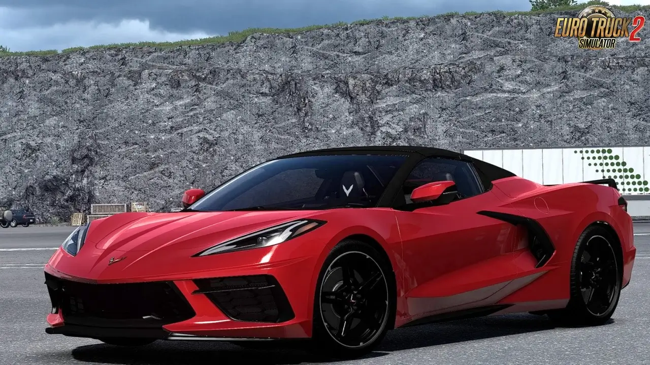 Chevrolet Corvette C8 + Interior v1.1 (1.55.x) for ETS2