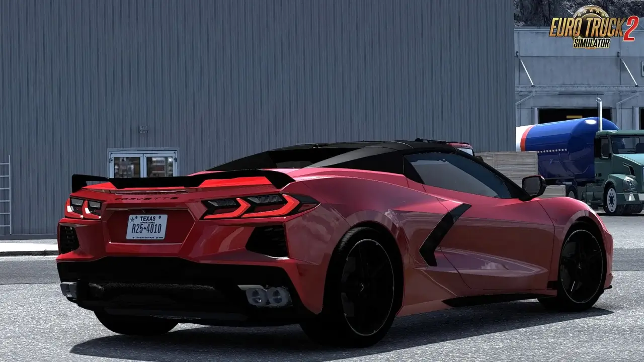 Chevrolet Corvette C8 + Interior v1.3 (1.57.x) for ETS2