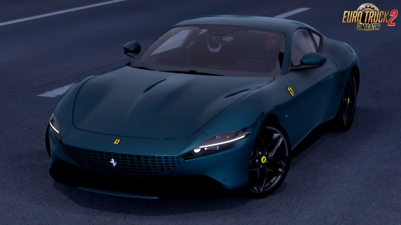 Ferrari Roma Spider 2021 + Interior v2.7 (1.55.x) for ETS2