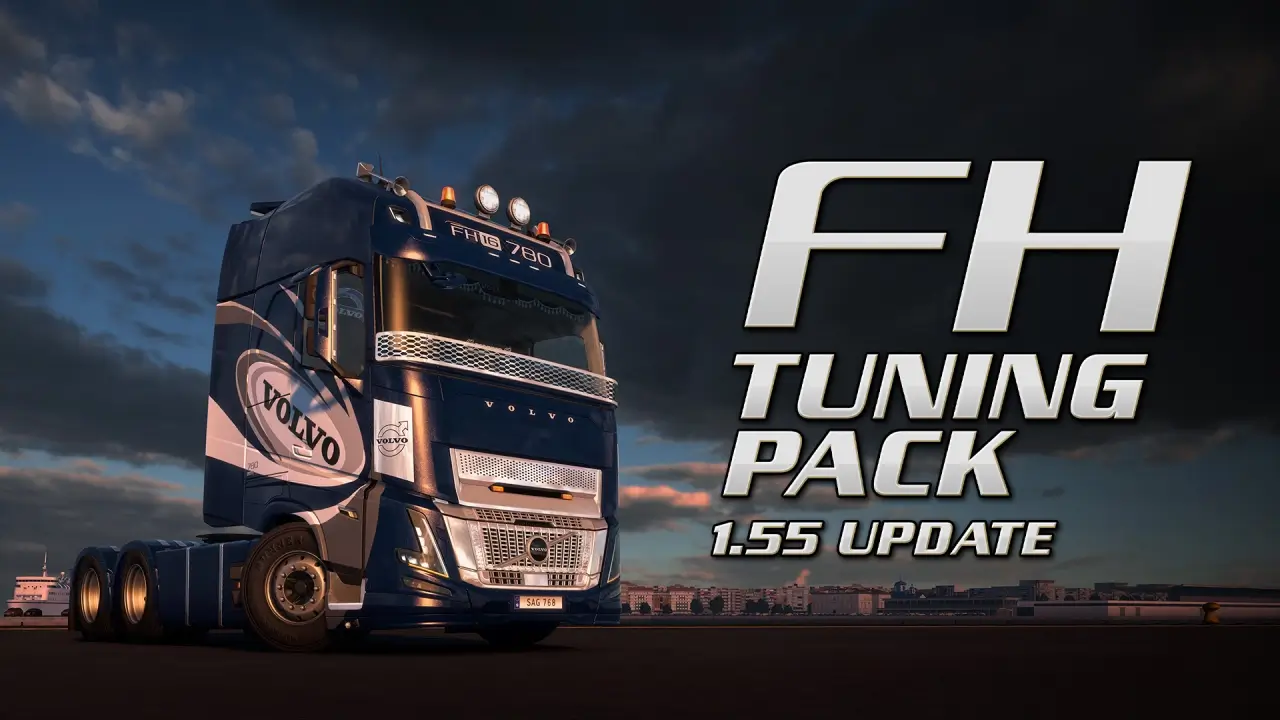 Volvo FH Tuning Pack DLC Update in 1.55 for ETS2