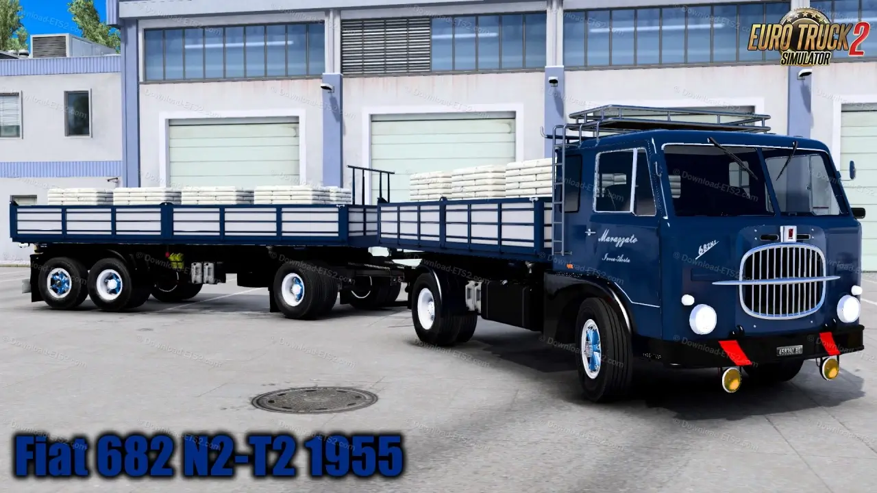 Fiat 682 N2-T2 1955 + Interior v1.5 (1.54.x) for ETS2