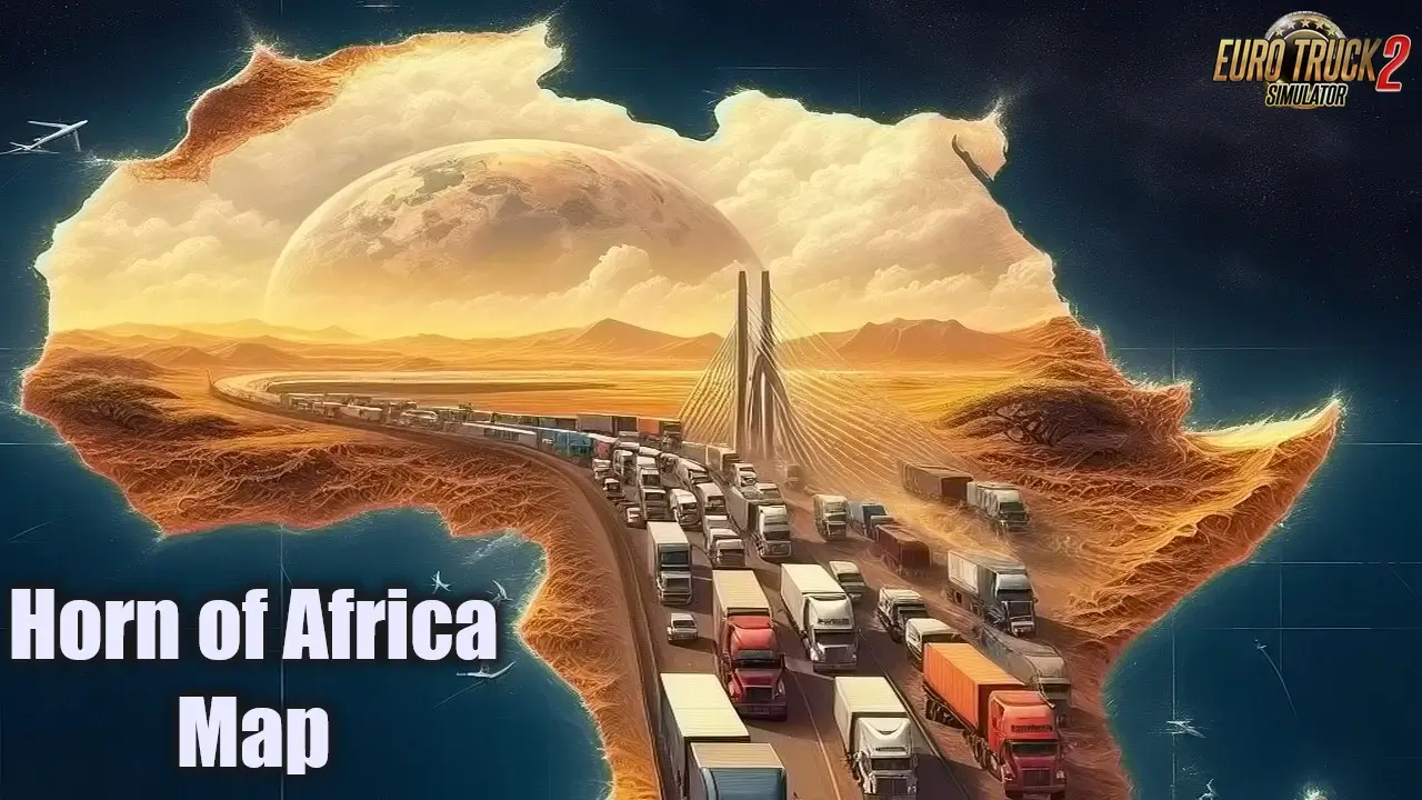 Horn of Africa Map v1.0 (1.54.x) for ETS2