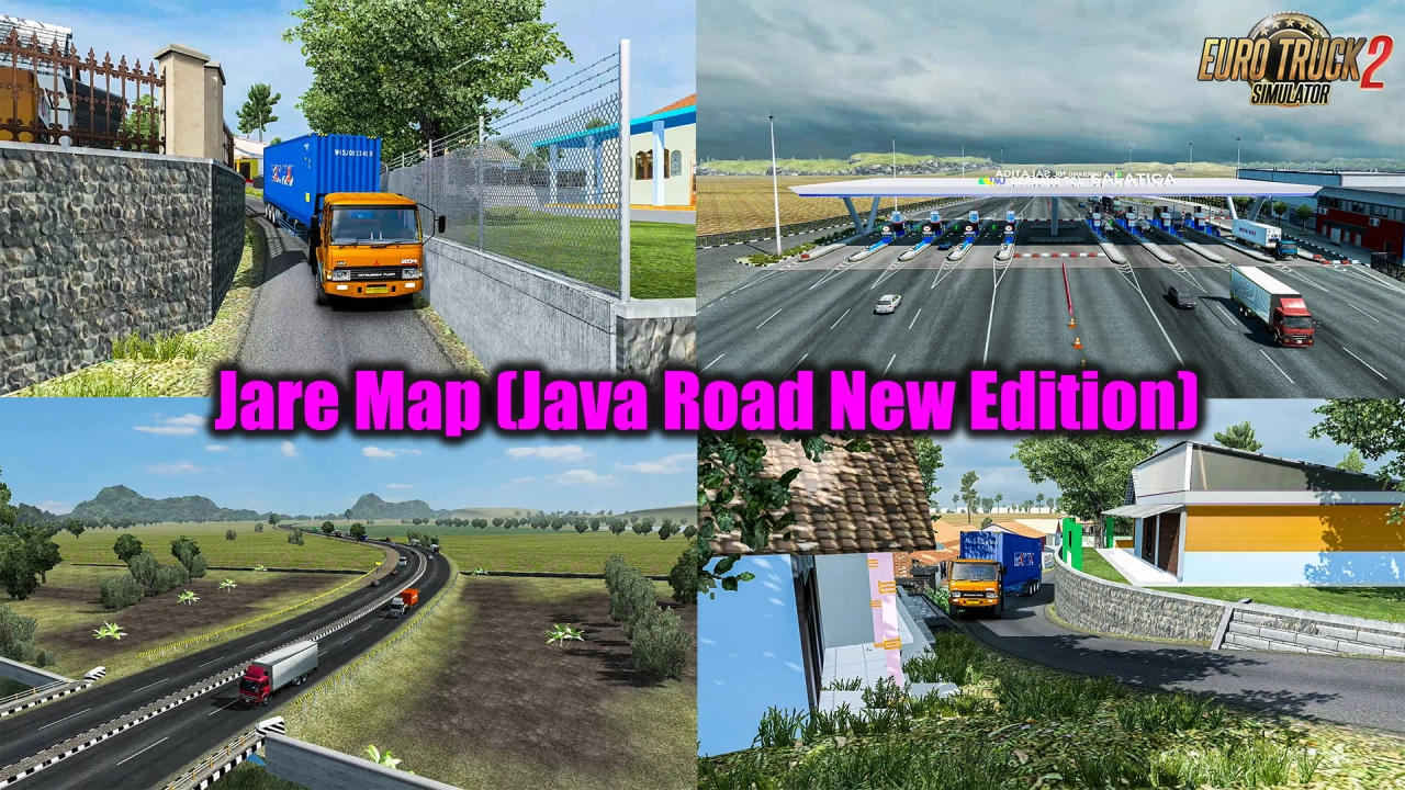 Jare Map (Java Road New Edition) v3.5 (1.54.x) for ETS2