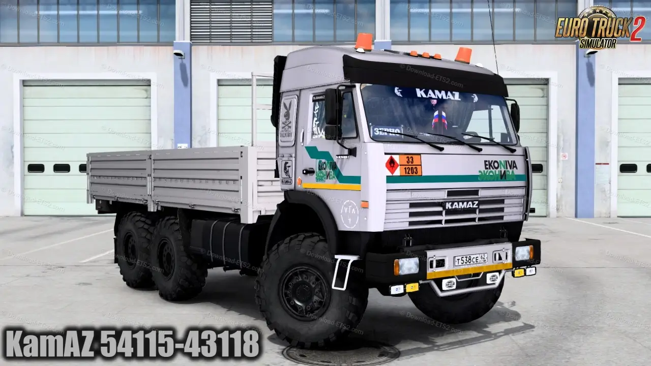 KamAZ 54115-43118 + Interior v3.0 (1.54.x) for ETS2