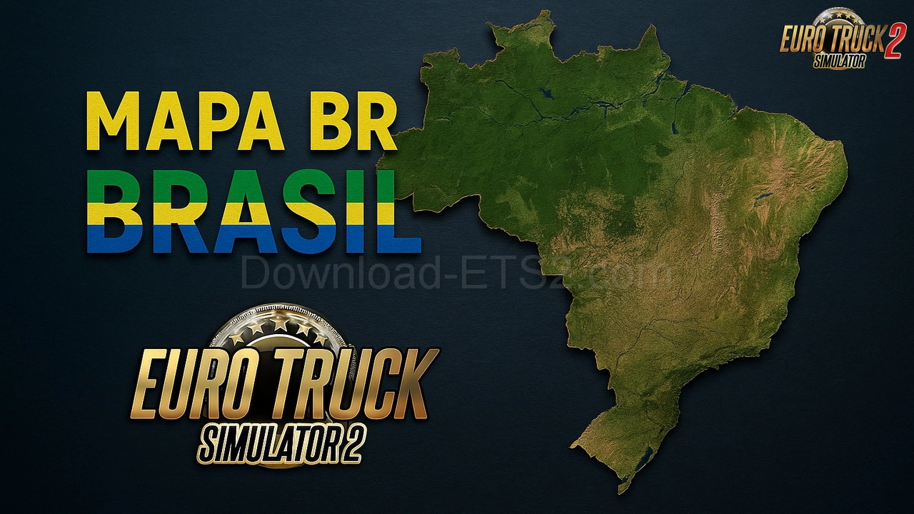 Mapa BR Brasil v5.4 (1.54.x) for ETS2