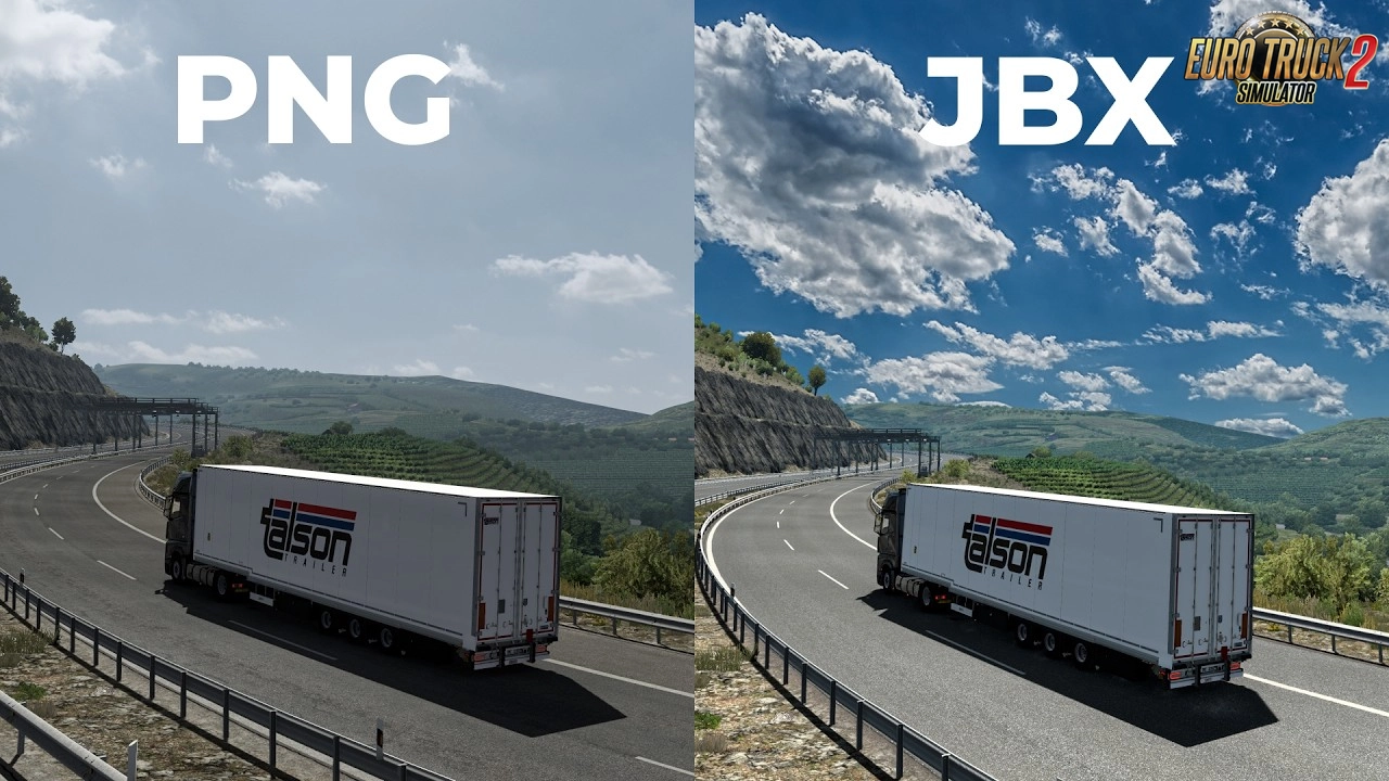 Project Next Gen vs JBX Graphics Mod - Euro Truck Simulator 2