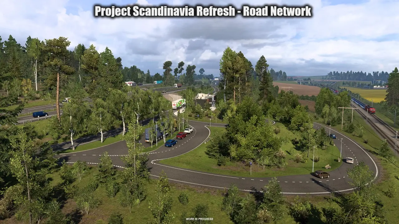 Project Scandinavia Refresh - Road Network in ETS2