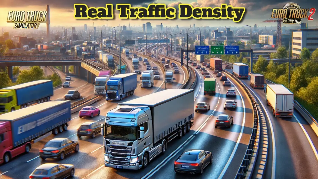 Real Traffic Density and Ratio v1.54 by Cip (1.54.x) for ETS2