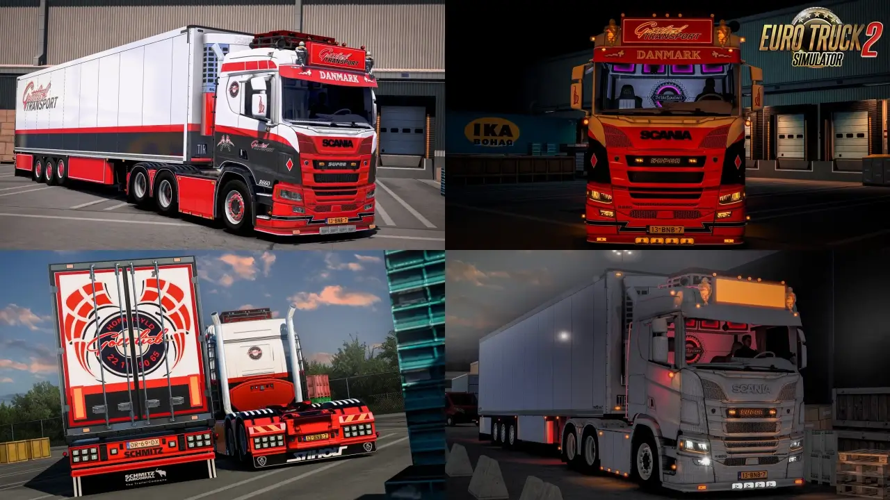 Scania R660 DANMARK + Trailer v1.0 (1.54.x) for ETS2